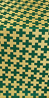 Novgorod Cross metallic brocade (green/gold)