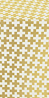 Novgorod Cross metallic brocade (white/gold)