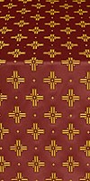 Bishop silk (rayon brocade) (claret/gold)