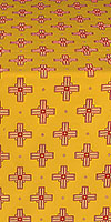 Bishop silk (rayon brocade) (yellow/gold/red)