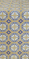 Posad Trinity metallic brocade (blue/white with gold)