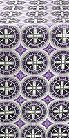 Posad Trinity metallic brocade (violet/silver)