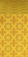 Kazan' metallic brocade (yellow/gold with claret outline)