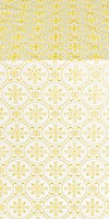 Lavra silk (rayon brocade) (white/gold)