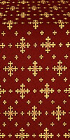 Belozersk silk (rayon brocade) (claret/gold)