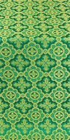 Old-Greek silk (rayon brocade) (green/gold)