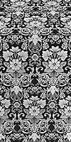 Gloksiniya silk (rayon brocade) (black/silver)