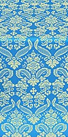 Cassowary metallic brocade (blue/gold)