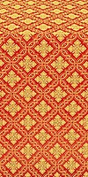 Mirgorod silk (rayon brocade) (red/gold)