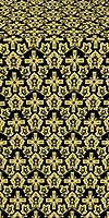 Venets silk (rayon brocade) (black/gold)