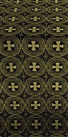 St. George Cross metallic brocade (black/gold)