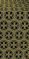 Paschal Cross metallic brocade (black/gold)