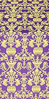 Peacocks silk (rayon brocade) (violet/gold)