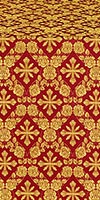 Theodosia silk (rayon brocade) (claret/gold)