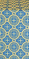 Smolensk metallic brocade (blue/gold)