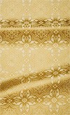 Rhodes metallic brocade (white/gold)