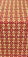 Big Cross metallic brocade (red/gold)