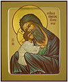 Icon: Holy Righteous Simeon the God-reciever - PS1 (5.1''x6.3'' (13x16 cm))