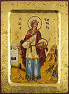 Icon: Holy Great Martyr Barbara - 2910 (5.5''x7.1'' (14x18 cm))