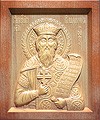 Carved icon: of Holy Great Prince Vladimir Equal-to-the-Apostles