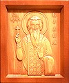 Carved icon: of Holy Hosiomartyr Vadim