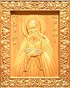 Carved icon: of Holy Venerable Seraphim of Sarov
