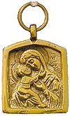 Baptismal medallion: Theotokos of Vladimir - 9