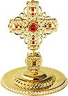 Jewelry mitre cross - A624 (gold-gilding)
