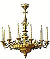 One-level church chandelier - 1 (12 lights)