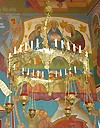 Greek Orthodox horos with 6 lampadas (30 lights)