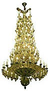 Seven-level church chandelier - 2 (91 lights)