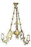One-level church chandelier - 15 (3 lights)