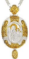 Jewelry Bishop panagia (encolpion) - A690 (gold-gilding)