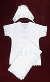 Peter embroidered baptismal clothes for newborn boys