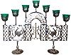 Seven-branch table 2-leg Birds candelabrum