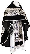 Russian Priest vestments - metallic brocade BG3 (black-silver)