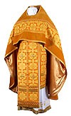 Russian Priest vestments - rayon brocade S2 (yellow-claret-gold)