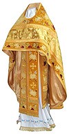 Embroidered Russian Priest vestments - Chrysanthemum (yellow-gold)