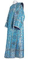 Deacon vestments - metallic brocade B (blue-silver)