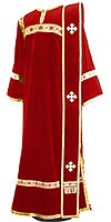 Deacon vestments - natural German velvet (red-gold)