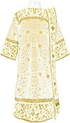 Embroidered Deacon vestments - Iris (white-gold)