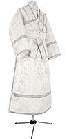 Subdeacon vestments - metallic brocade B (white-silver)