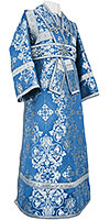 Subdeacon vestments - rayon brocade S4 (blue-silver)