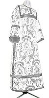 Clergy stikharion - metallic brocade BG5 (white-silver)