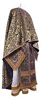 Greek Priest vestment -  metallic brocade BG5 (violet-gold)