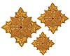 Hand-embroidered crosses - D101