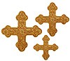 Hand-embroidered crosses - D139