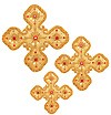 Hand-embroidered crosses - D164