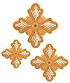 Hand-embroidered crosses - D170