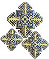Hand-embroidered crosses - D173